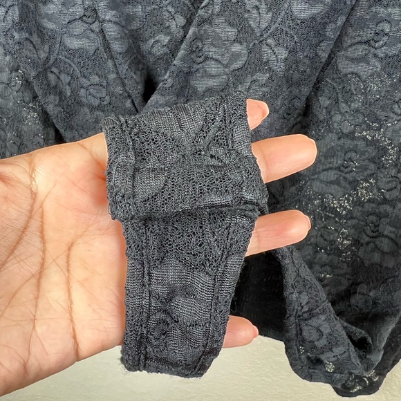 Intimately Free People- Black Lace Bodysuit Women’s Size Large, NWOT - Picture 9 of 10